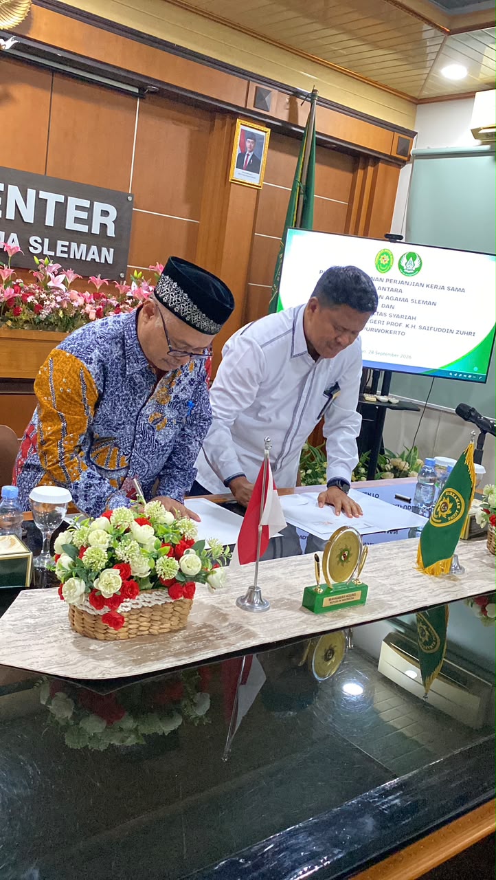 Fakultas Syariah UIN SAIZU Purwokerto Jalin Perjanjian Kerja Sama Tri Dharma Perguruan Tinggi dengan Pengadilan Agama Sleman dan Pengadilan Agama Wates