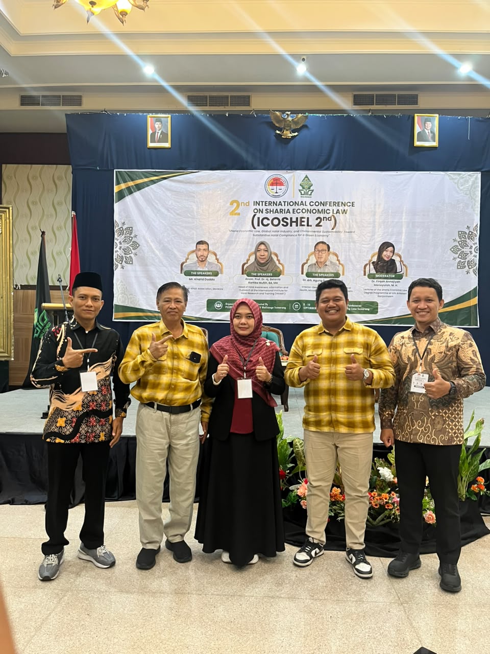 Enam Dosen Fakultas Syariah UIN Saifuddin Zuhri Purwokerto Ikuti International Conferences of Sharia Economic Law (ICoshel) di Semarang