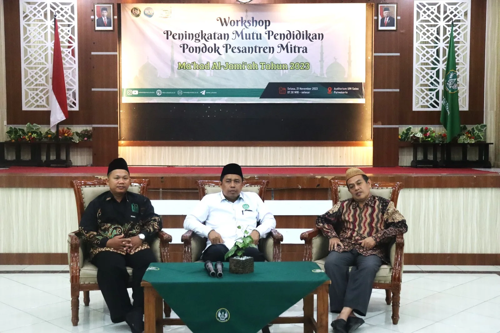 Workshop Peningkatan Mutu Pendidikan Pondok Pesantren Mitra Ma’had Al- Jami’ah UIN SAIZU Tahun 2023