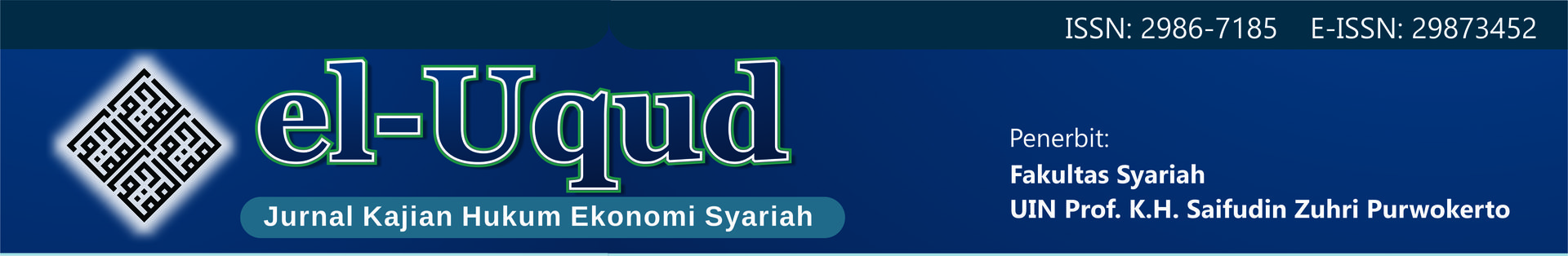Header El-Uqud: Jurnal Kajian Hukum Ekonomi Syariah